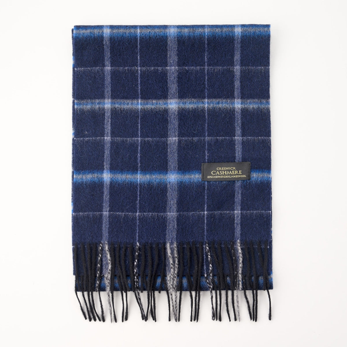 Cashmere Wool Check Scarf