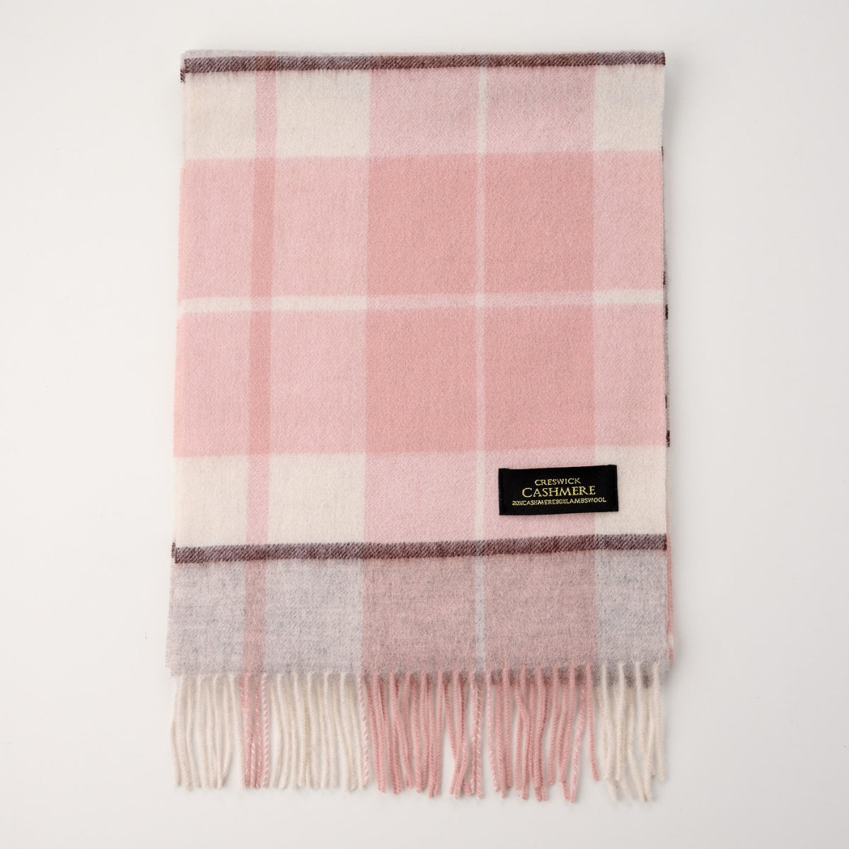 Cashmere Wool Check Scarf