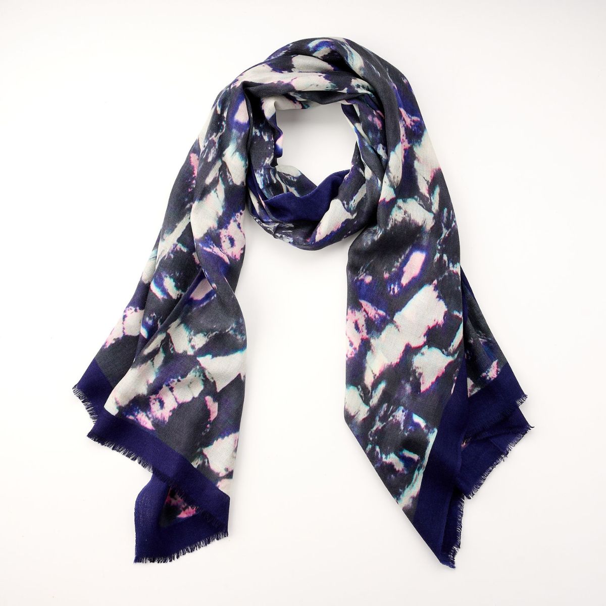 100% Printed Wool Scarf