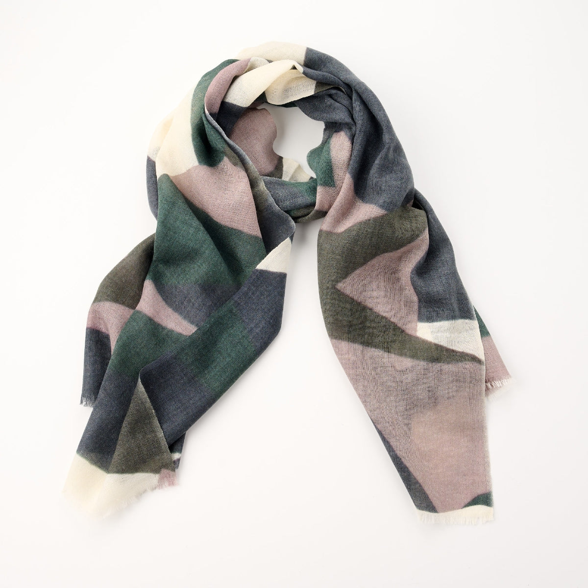 100% Printed Wool Scarf