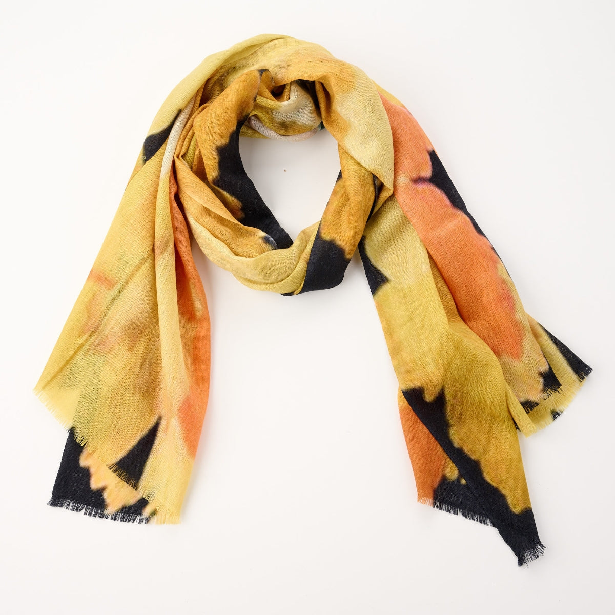 100% Printed Wool Scarf