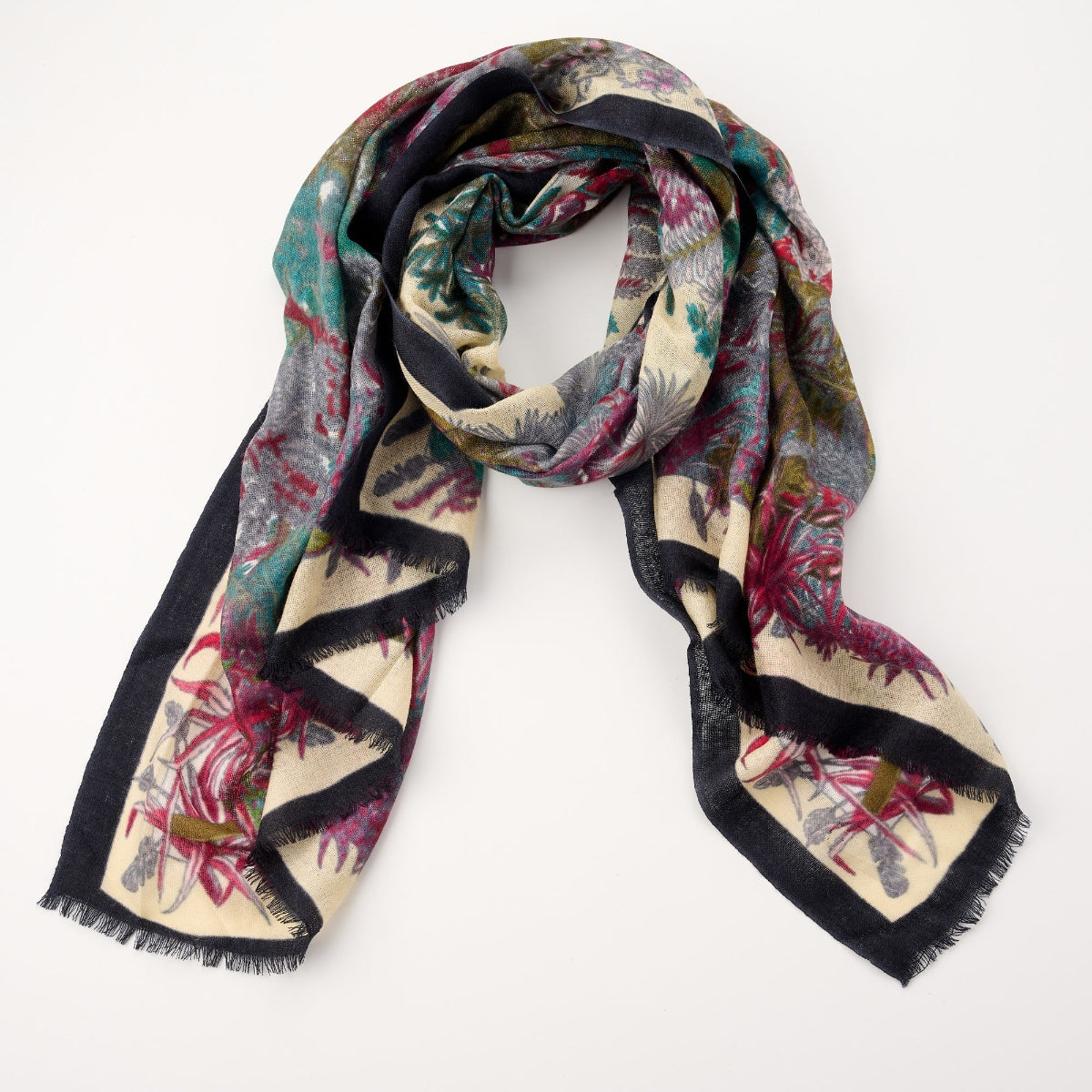 100% Printed Wool Scarf