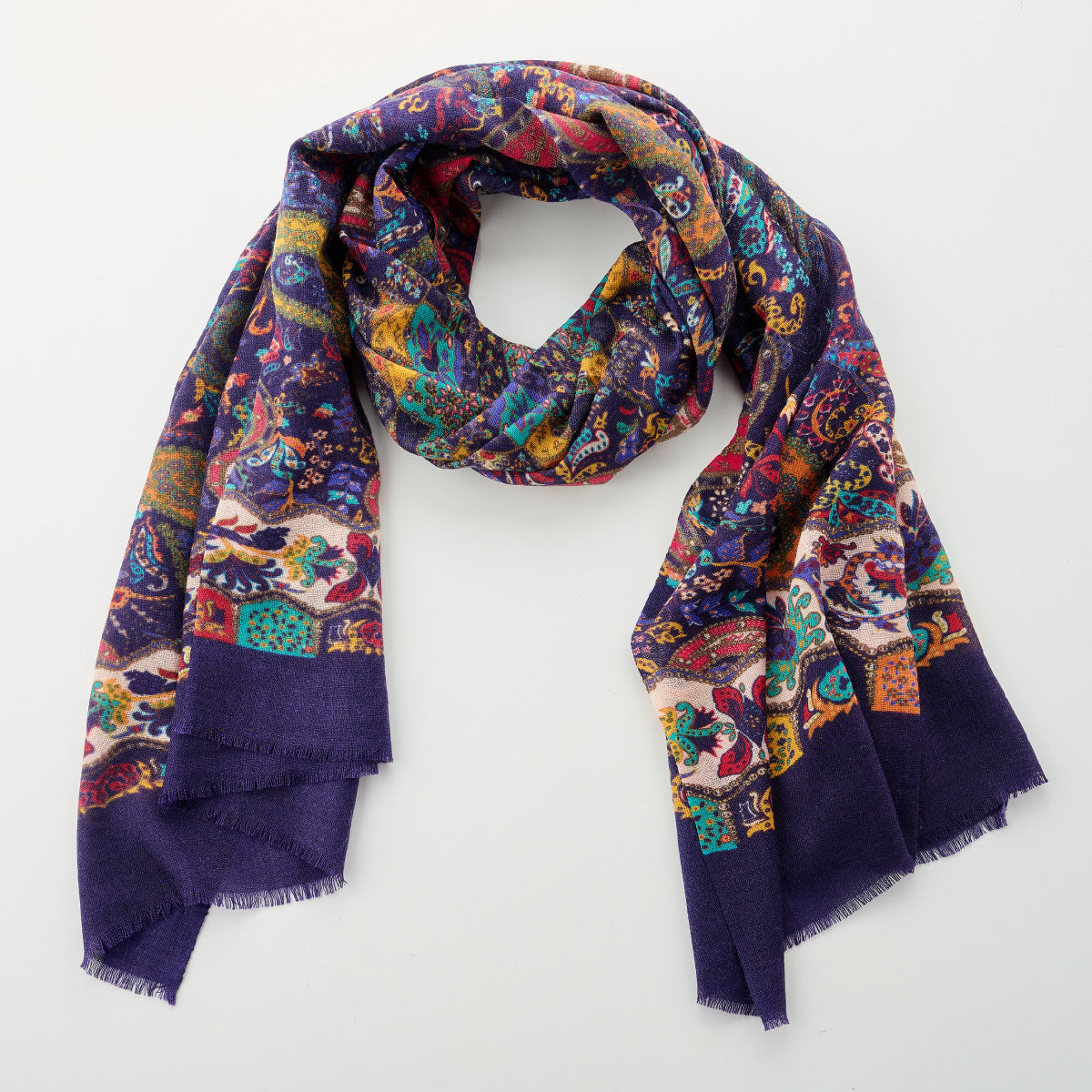 100% Printed Wool Scarf