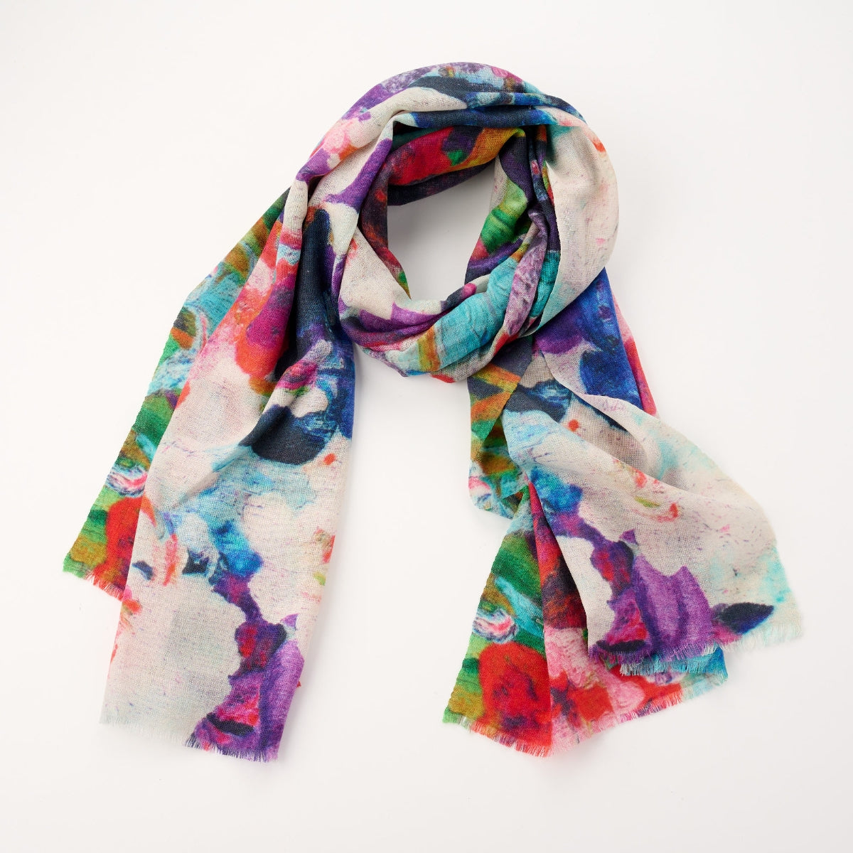 100% Printed Wool Scarf