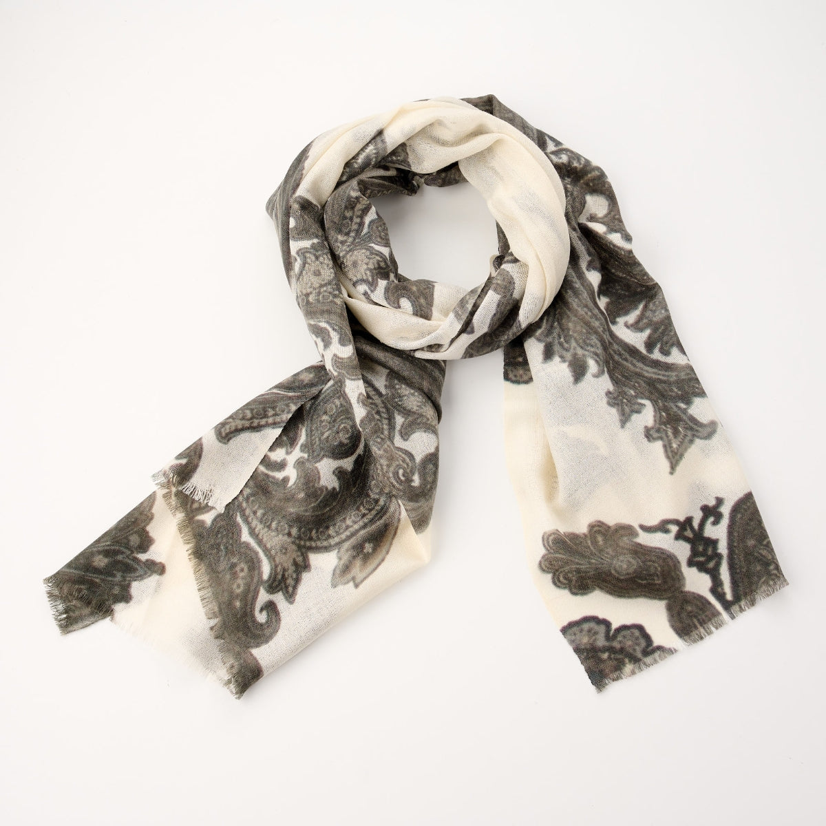 100% Printed Wool Scarf