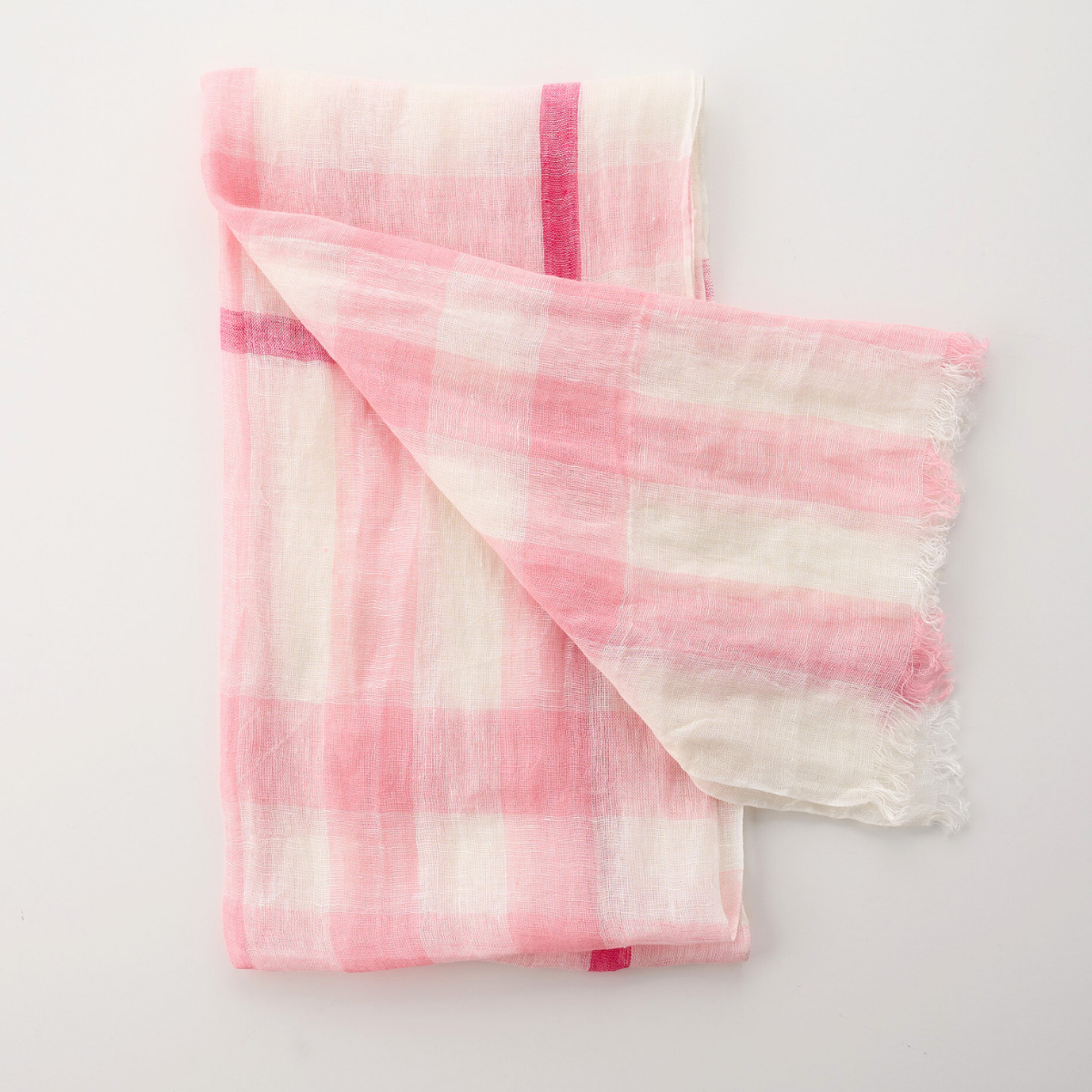 Linen Check Scarf