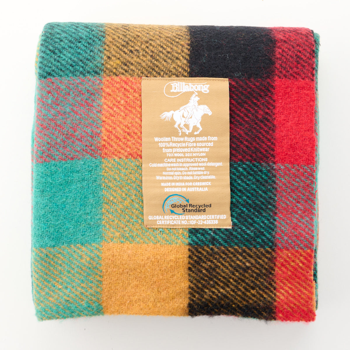 Billabong Multi Purpose Blanket Raw Edge Check III