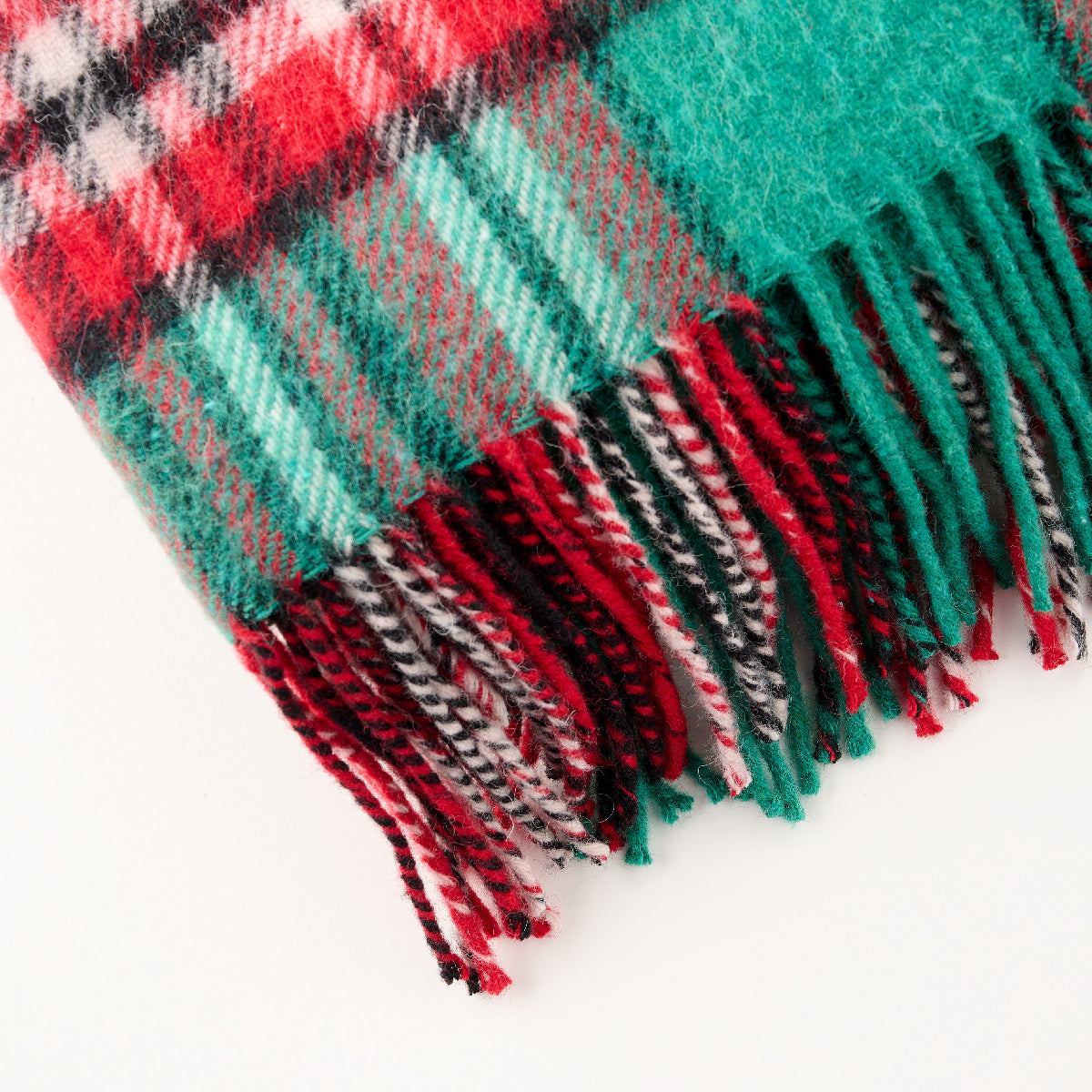 Billabong Fringed Tartan Throw Blanket