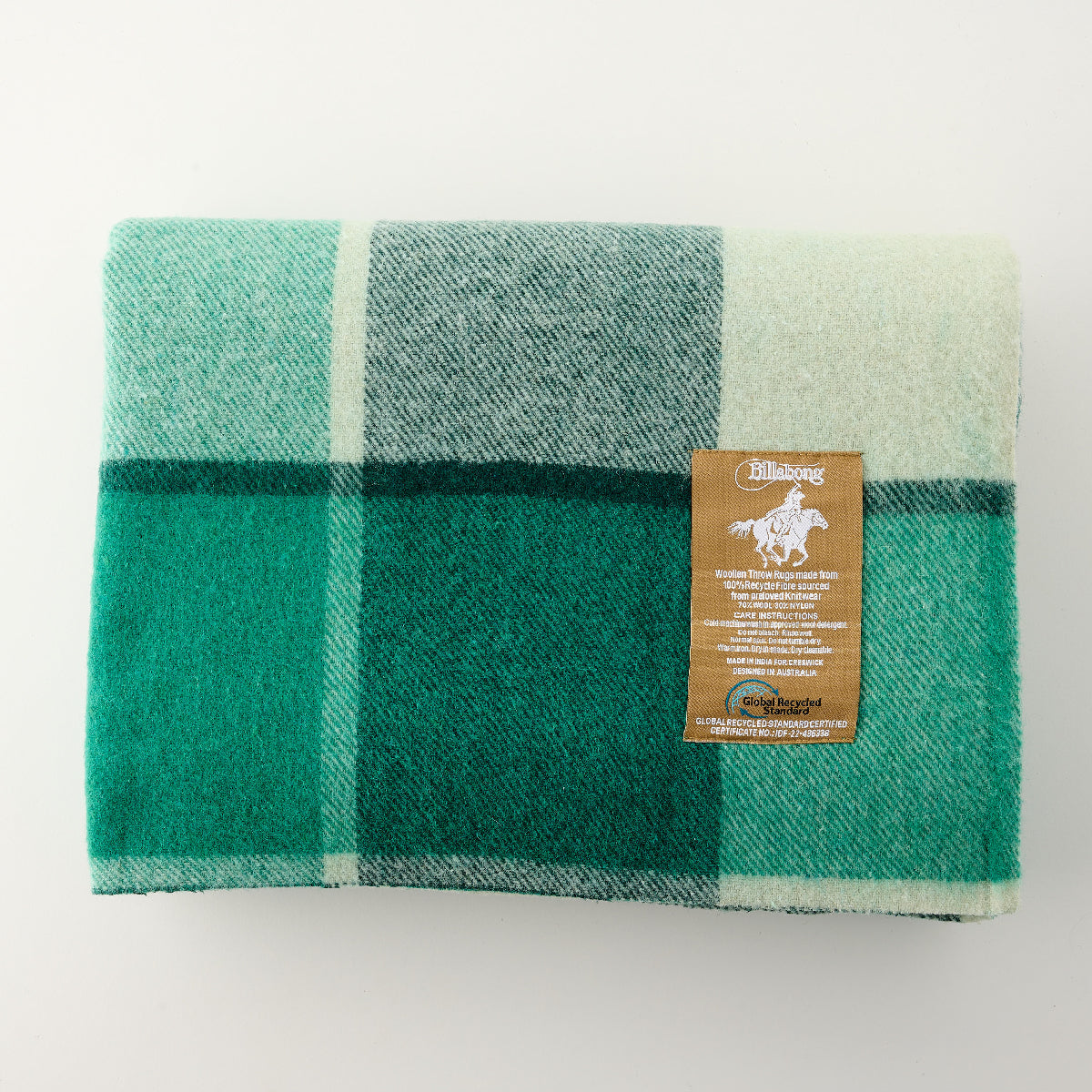 Billabong Multi Purpose Blanket Raw Edge Check - 2 Pack