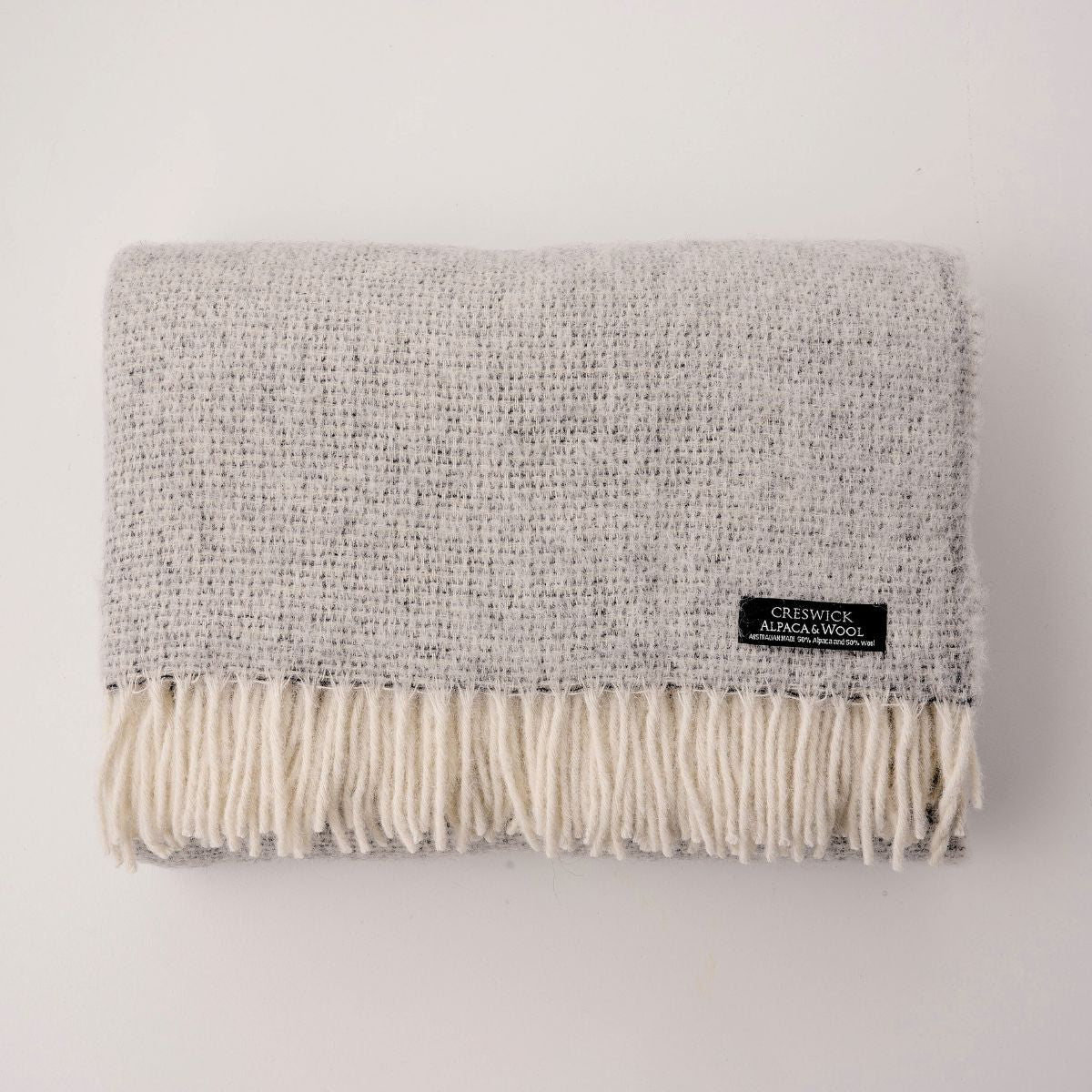 Alpaca Australian Wool Throw Cobblestone
