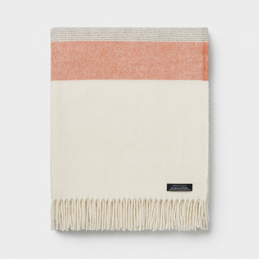 Alpaca Wool Australian Throw Herringbone