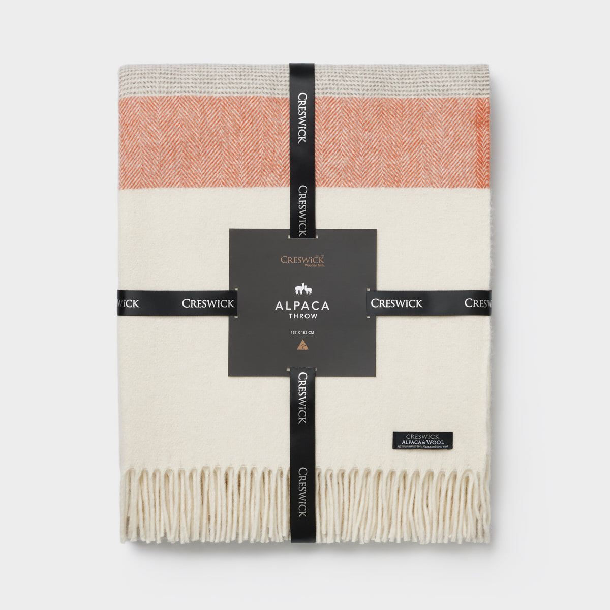 Alpaca Wool Australian Throw Herringbone