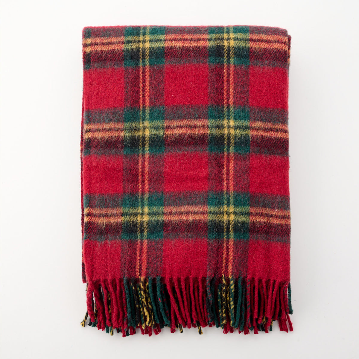 Billabong Fringed Tartan Throw Blanket III