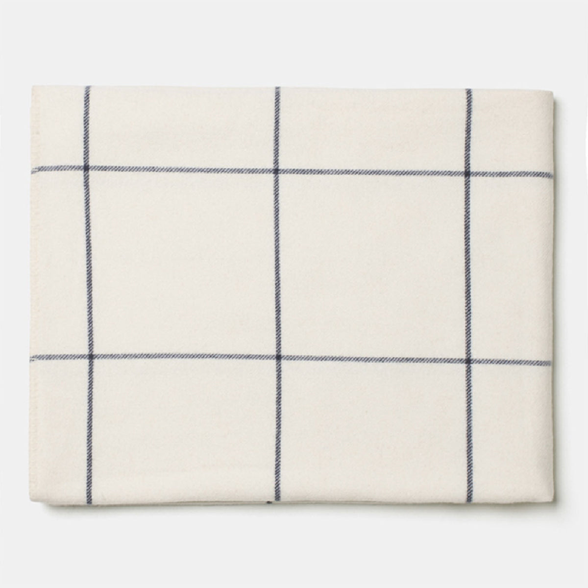 Fine Merino Wool Stitch Check Throw