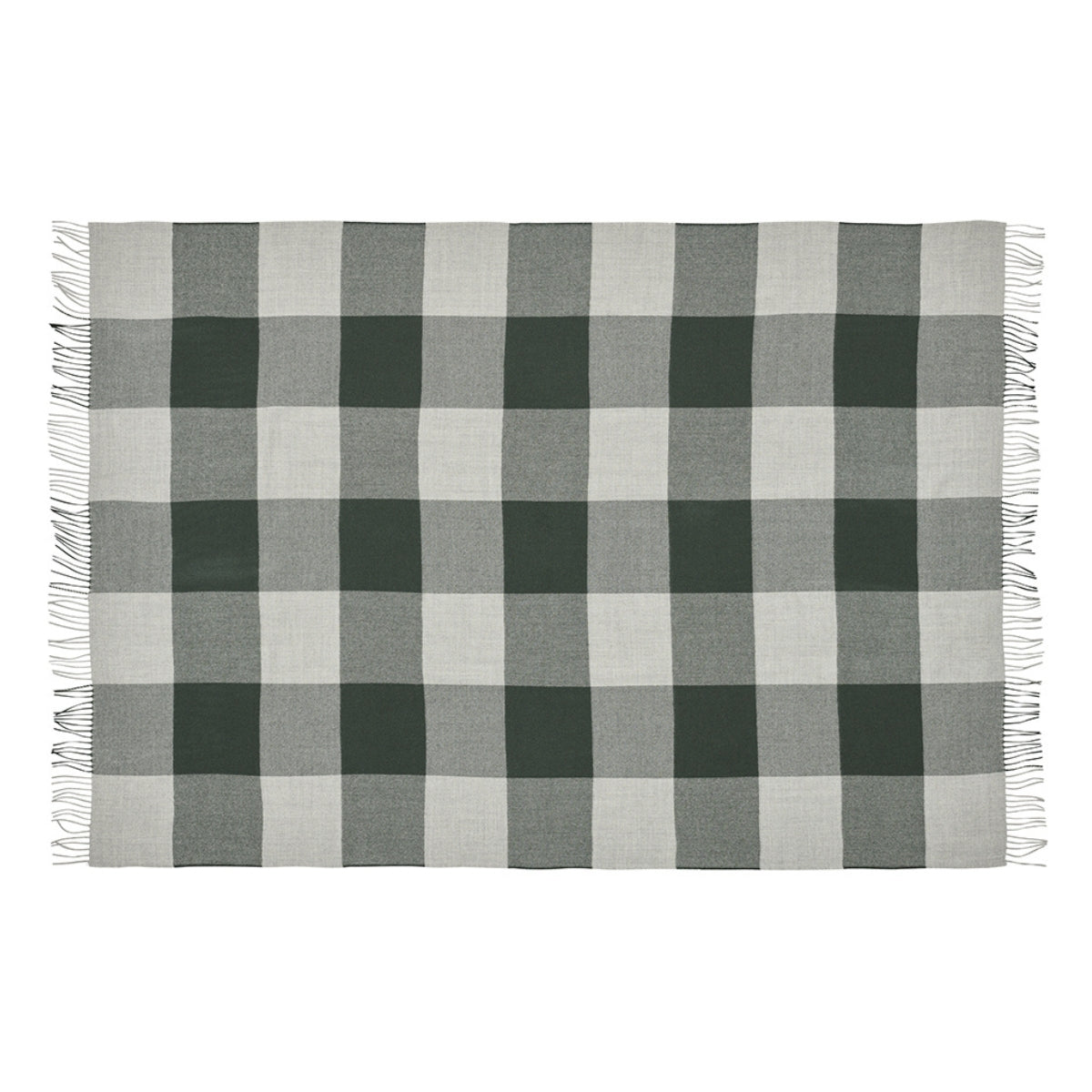 Baby Alpaca Block Check Throw