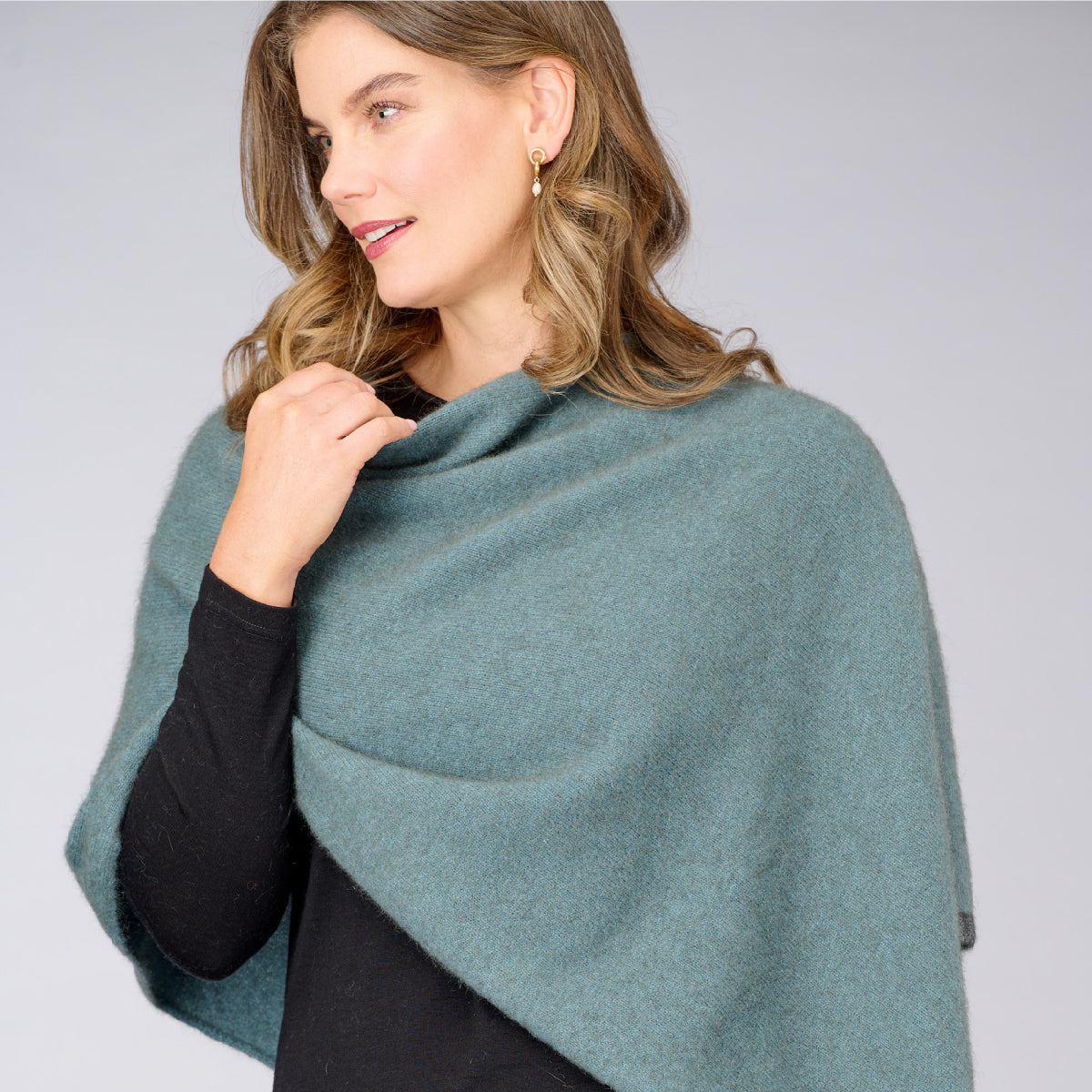 Two Tone Possum Poncho