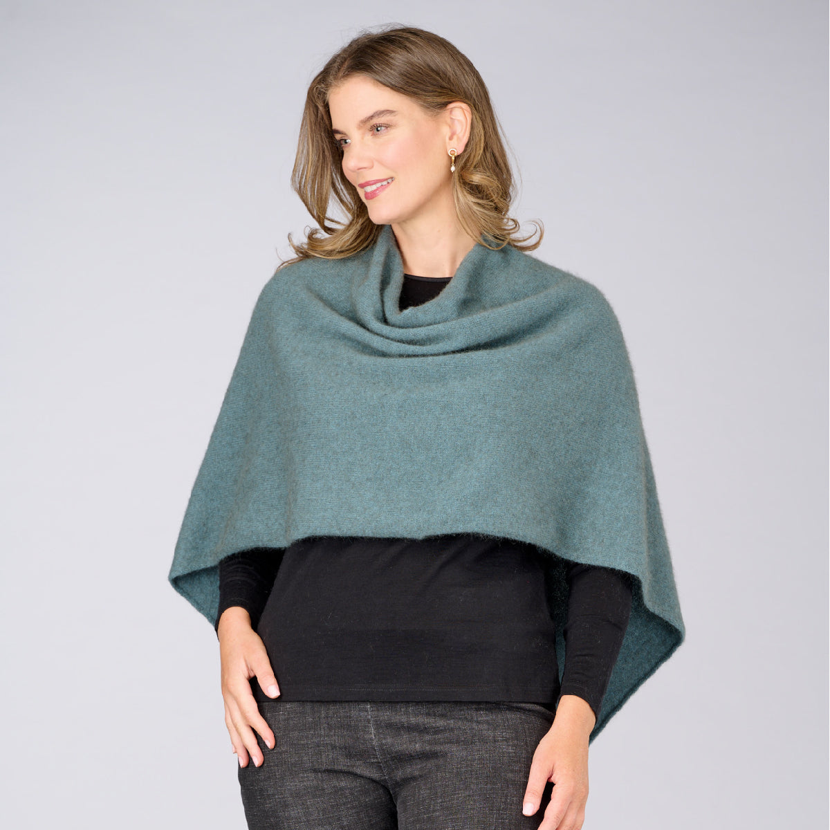 Two Tone Possum Poncho