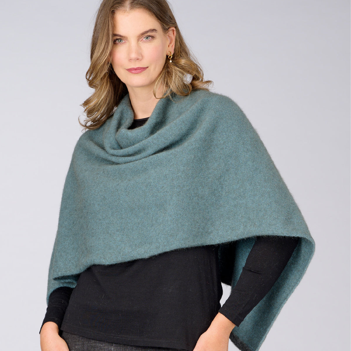 Two Tone Possum Poncho