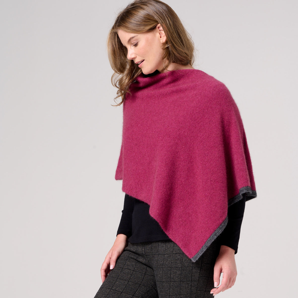 Two Tone Possum Poncho