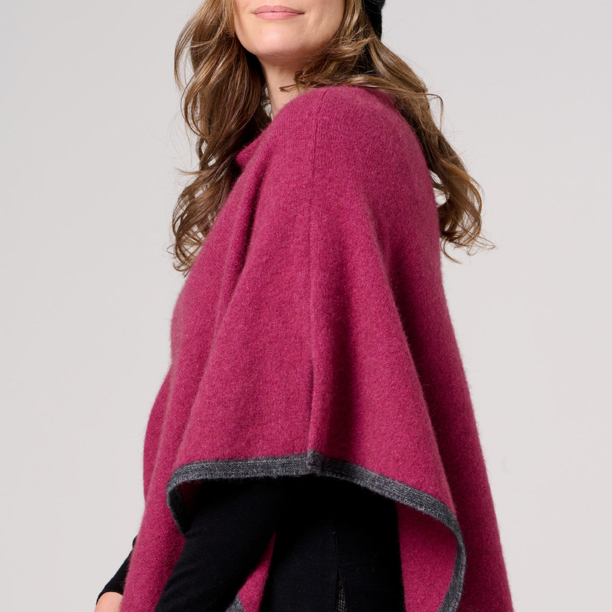 Two Tone Possum Poncho