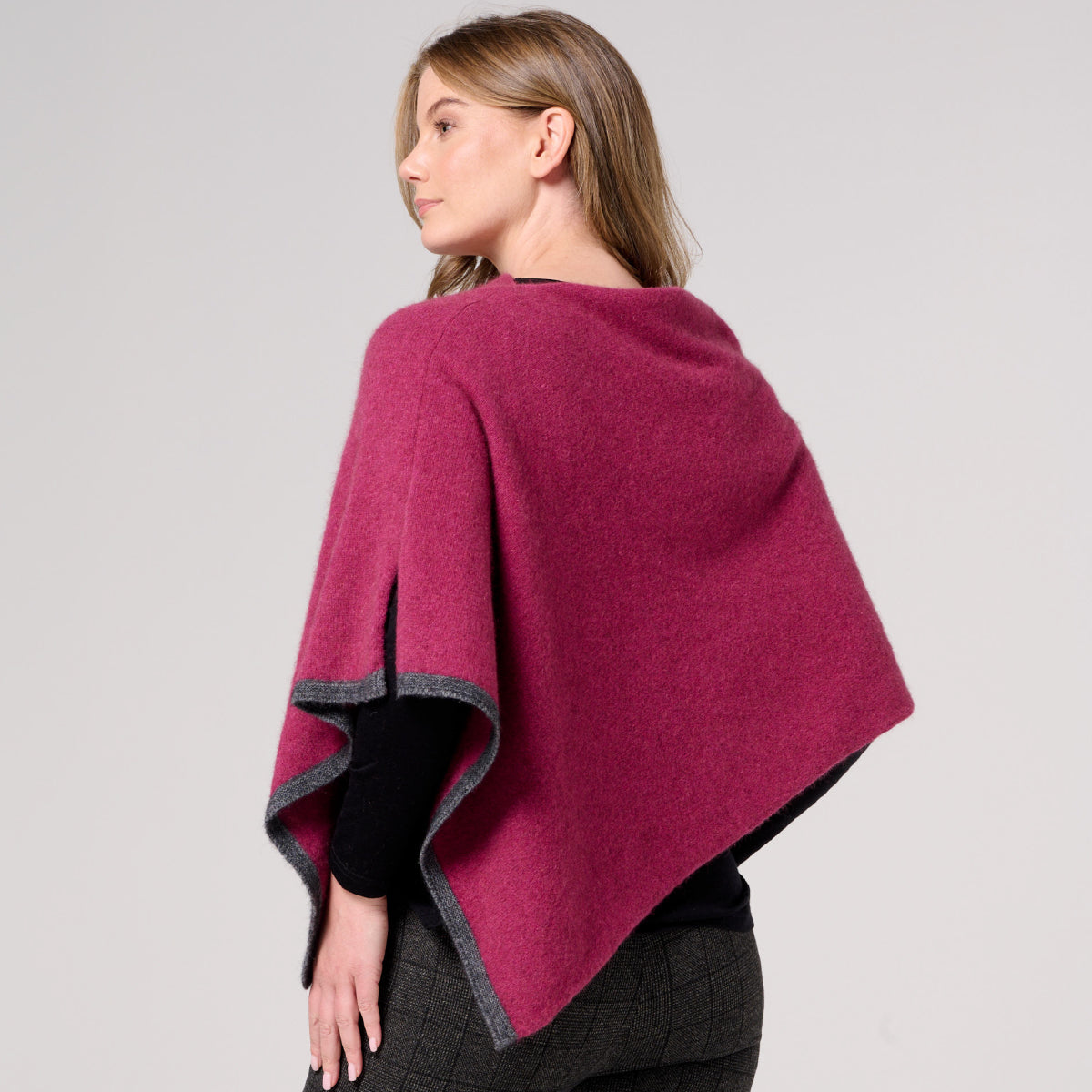 Two Tone Possum Poncho