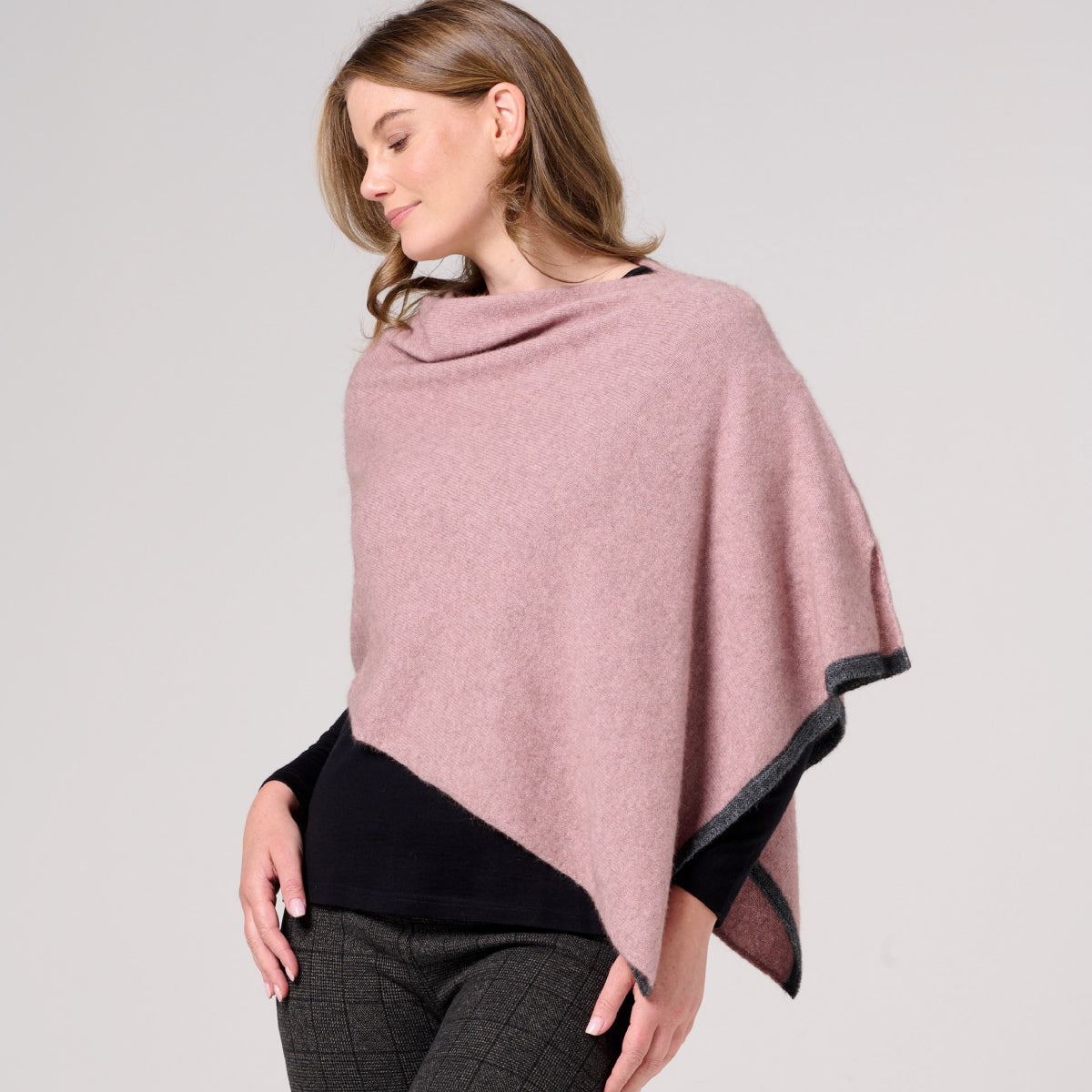 Two Tone Possum Poncho