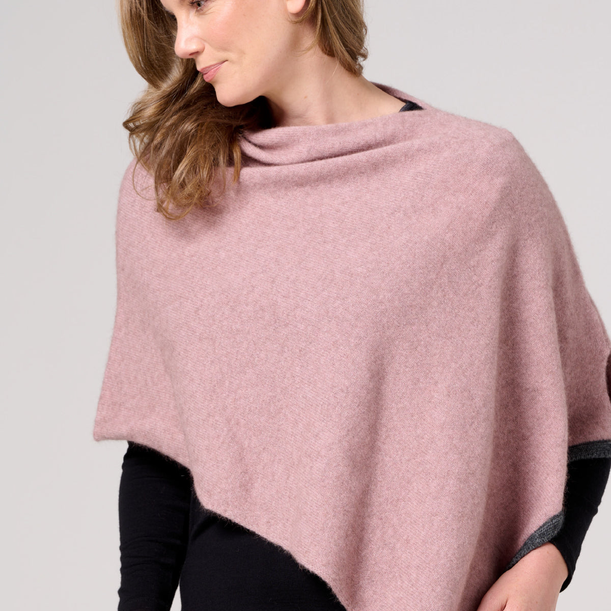 Two Tone Possum Poncho