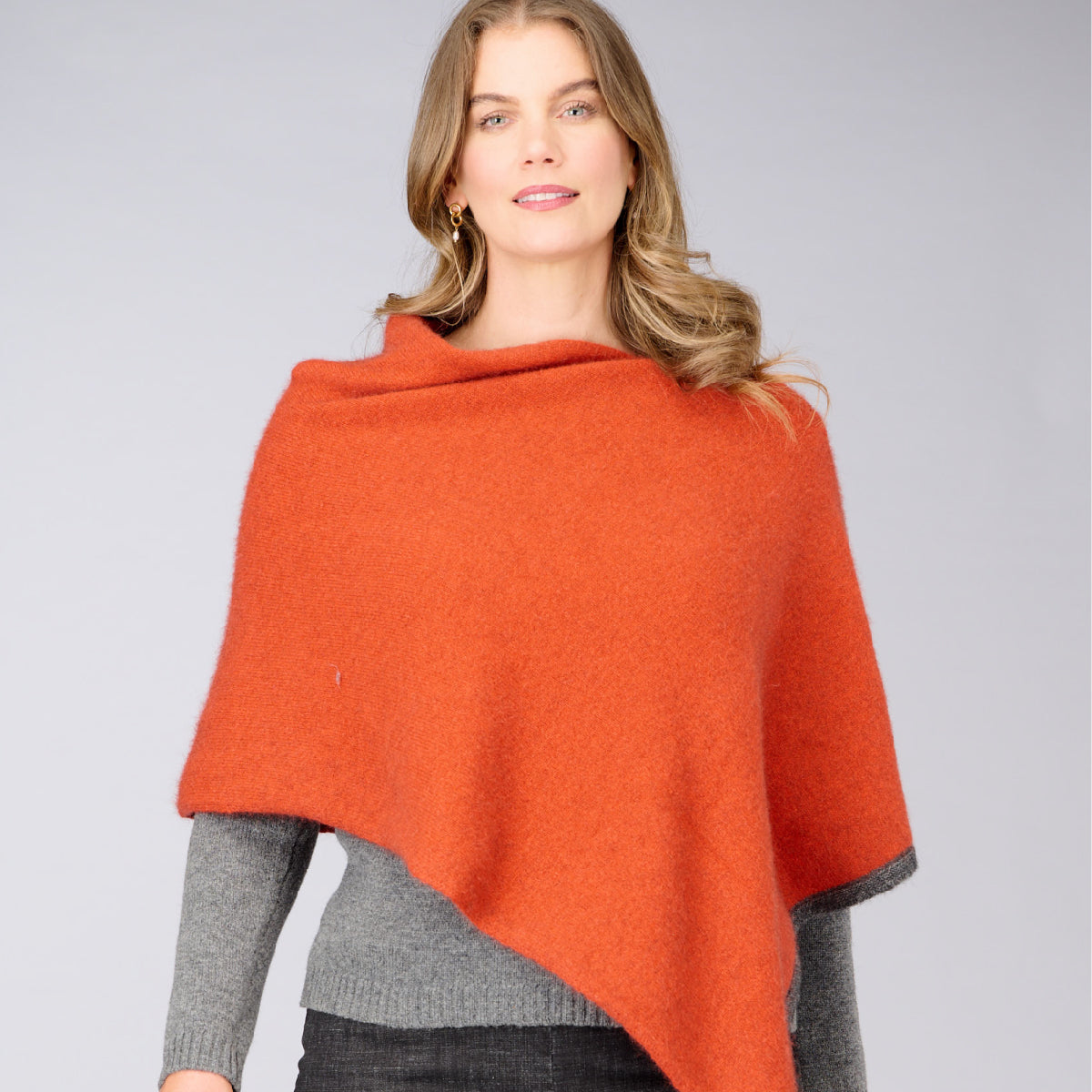Two Tone Possum Poncho