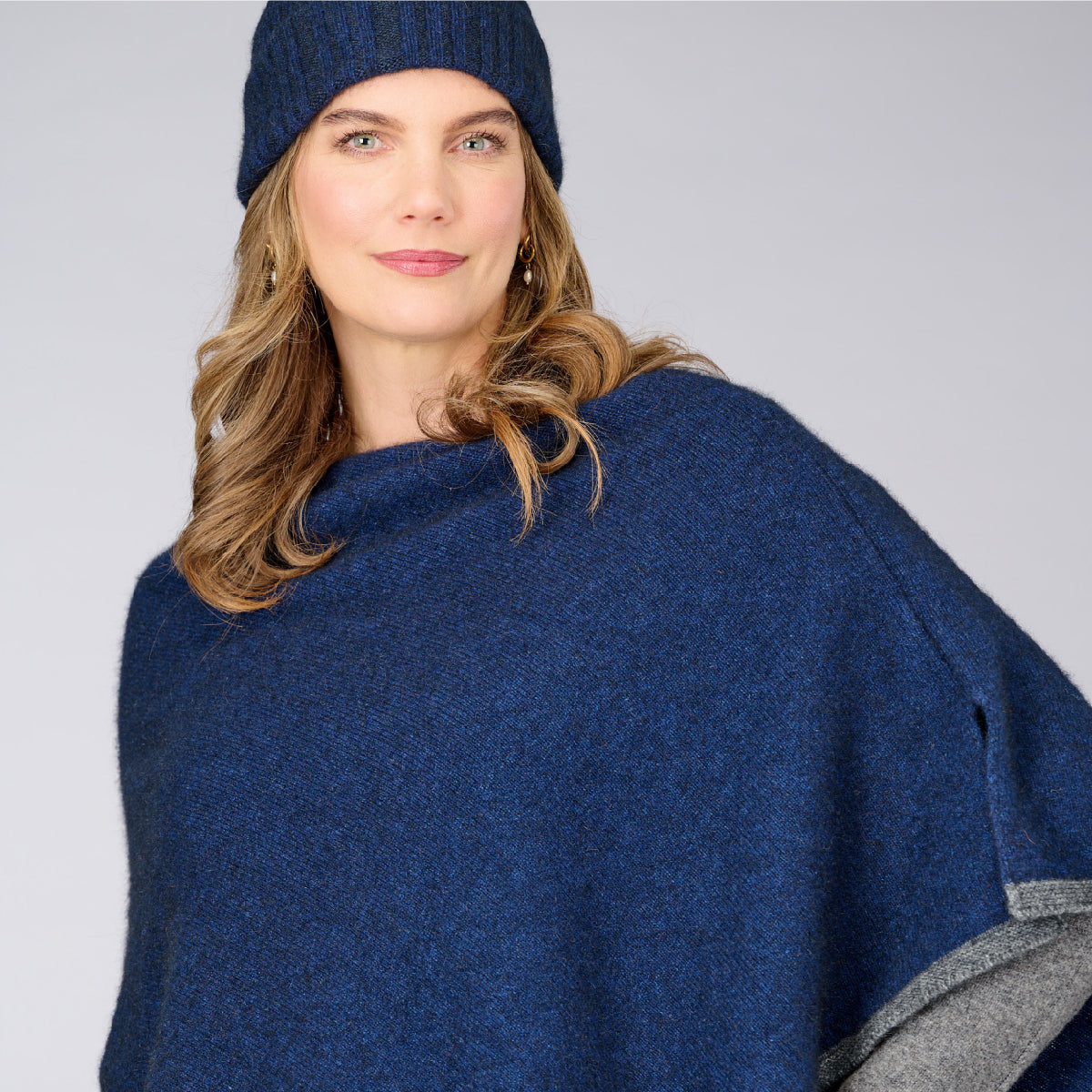 Two Tone Possum Poncho
