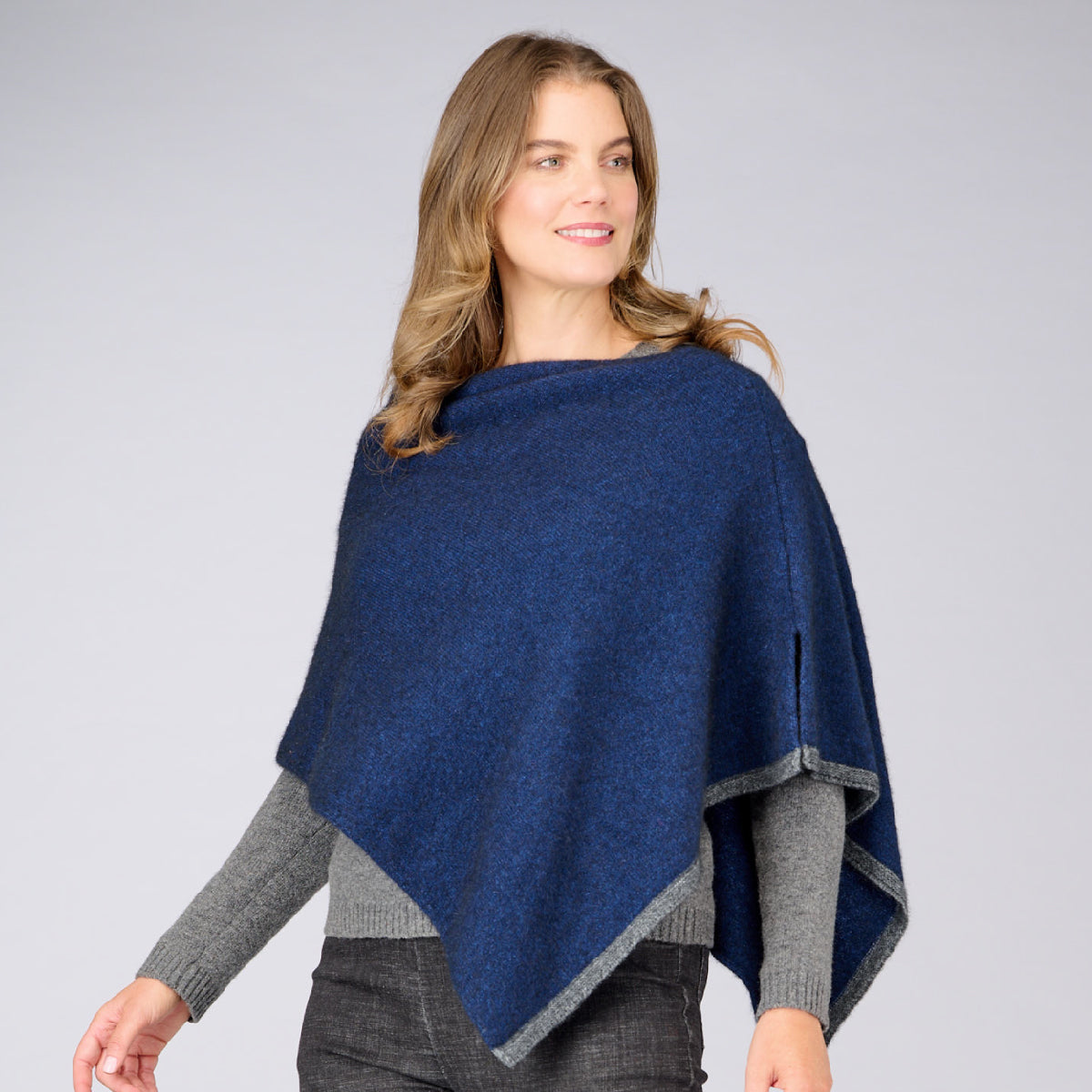 Two Tone Possum Poncho