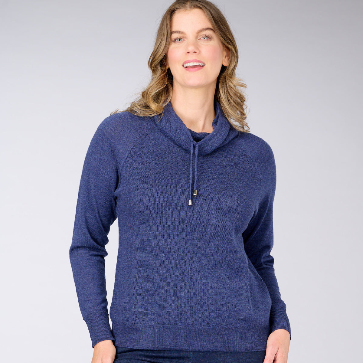 Wool Tuck Stitch Snood Pullover