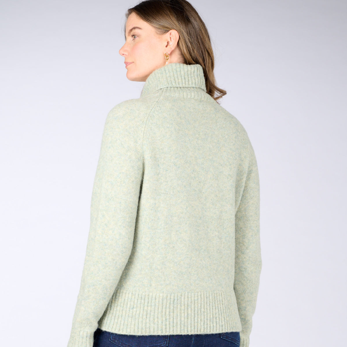 Alpaca Wool Blend Roll Neck Pullover