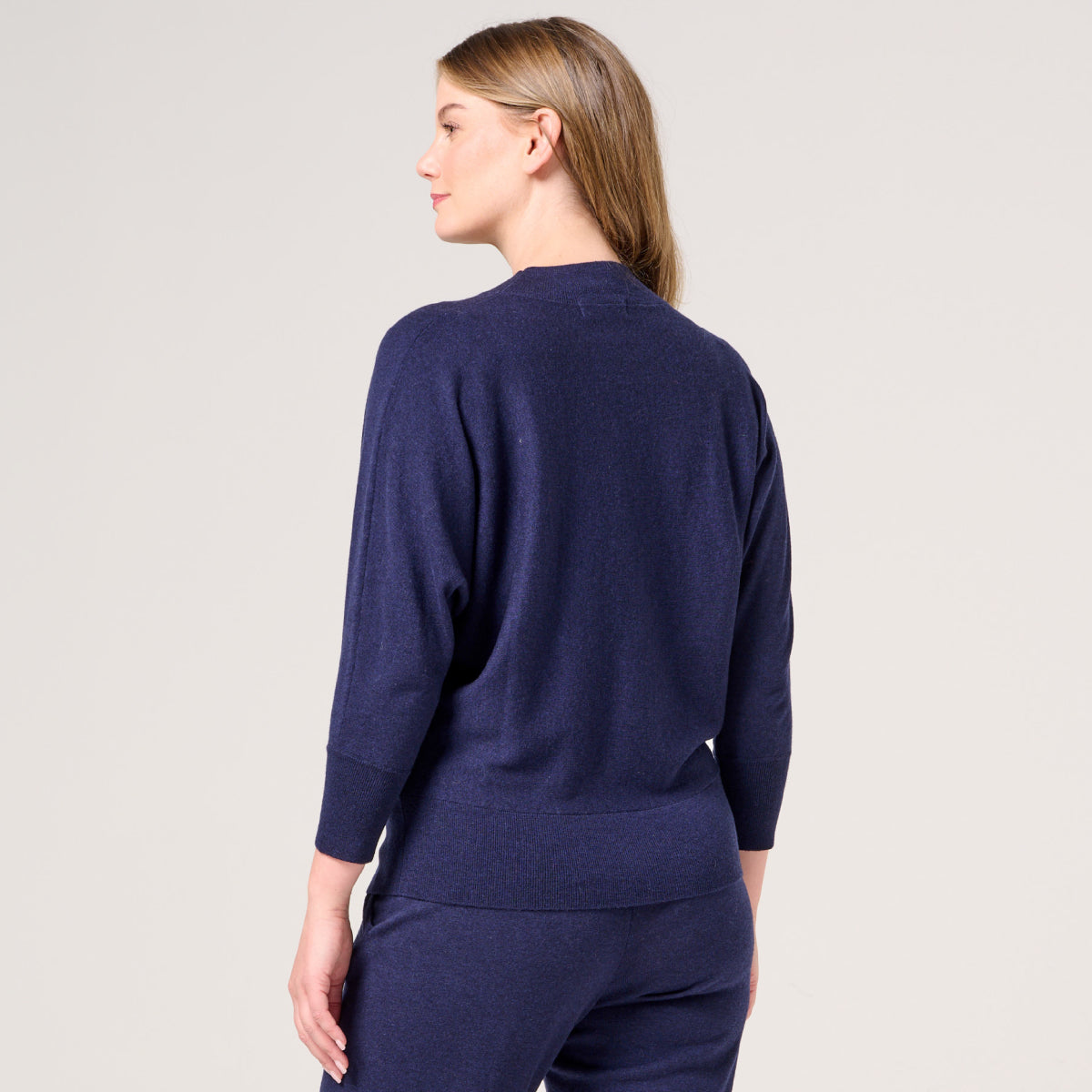 Wool Cashmere Dolmain Sleeve Pullover