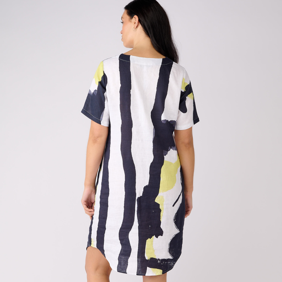 Linen Short Sleeve Dress