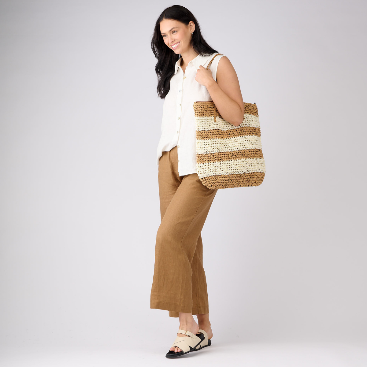 Linen Sleeveless Shirt