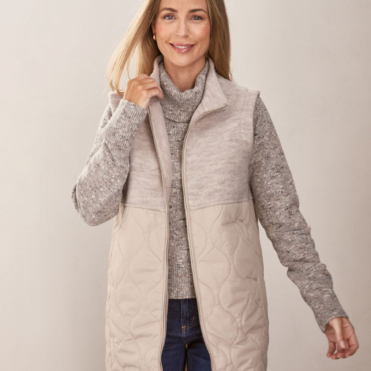 Boiled Wool LL Quilted Vest