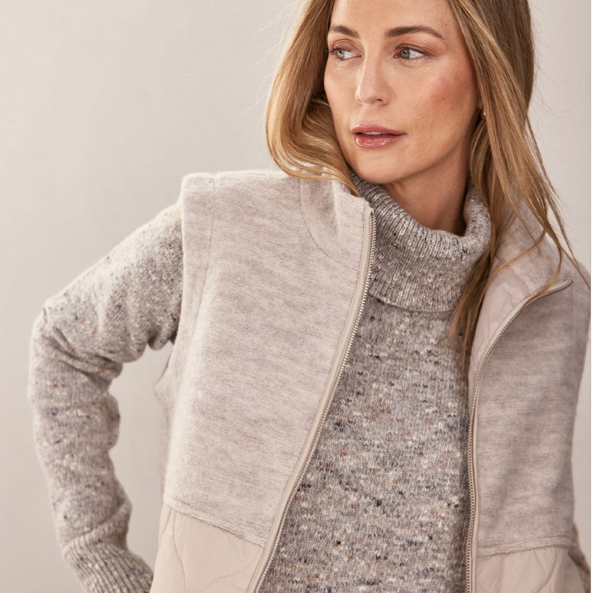 Boiled Wool LL Quilted Vest