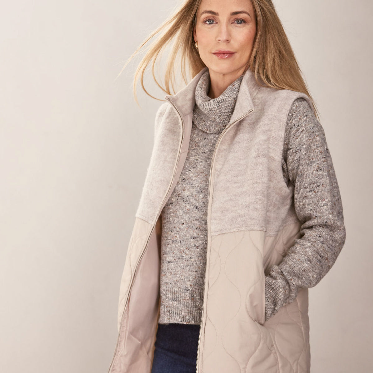 Boiled Wool LL Quilted Vest