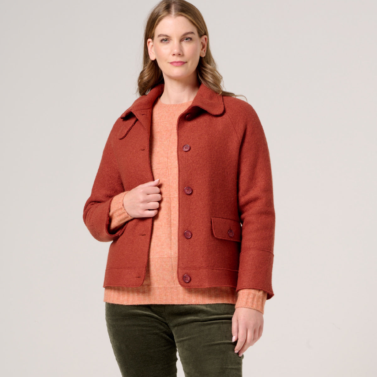 Boiled Wool Car Coat