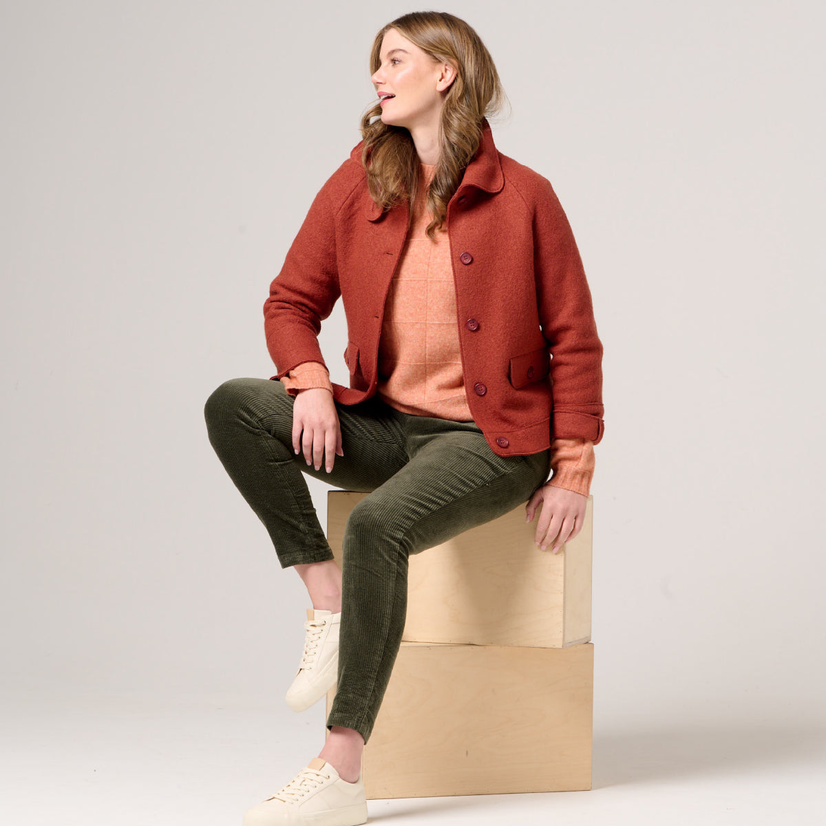 Boiled Wool Car Coat