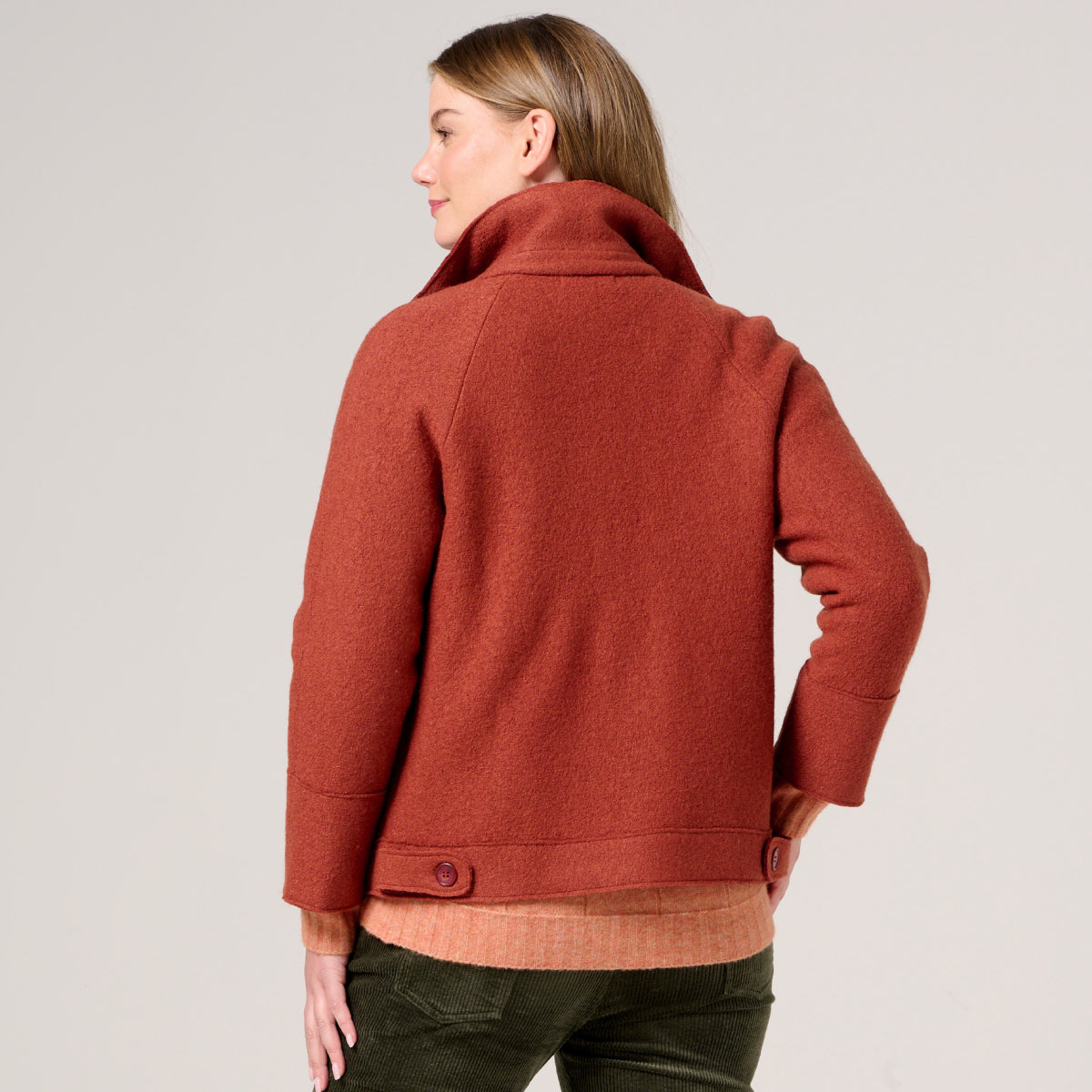 Boiled Wool Car Coat