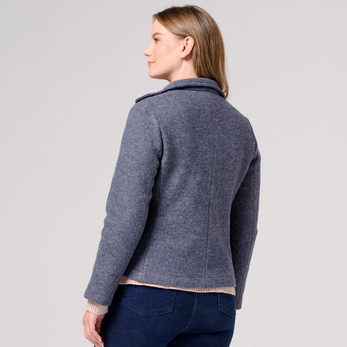 Boiled Wool Harrington Jacket
