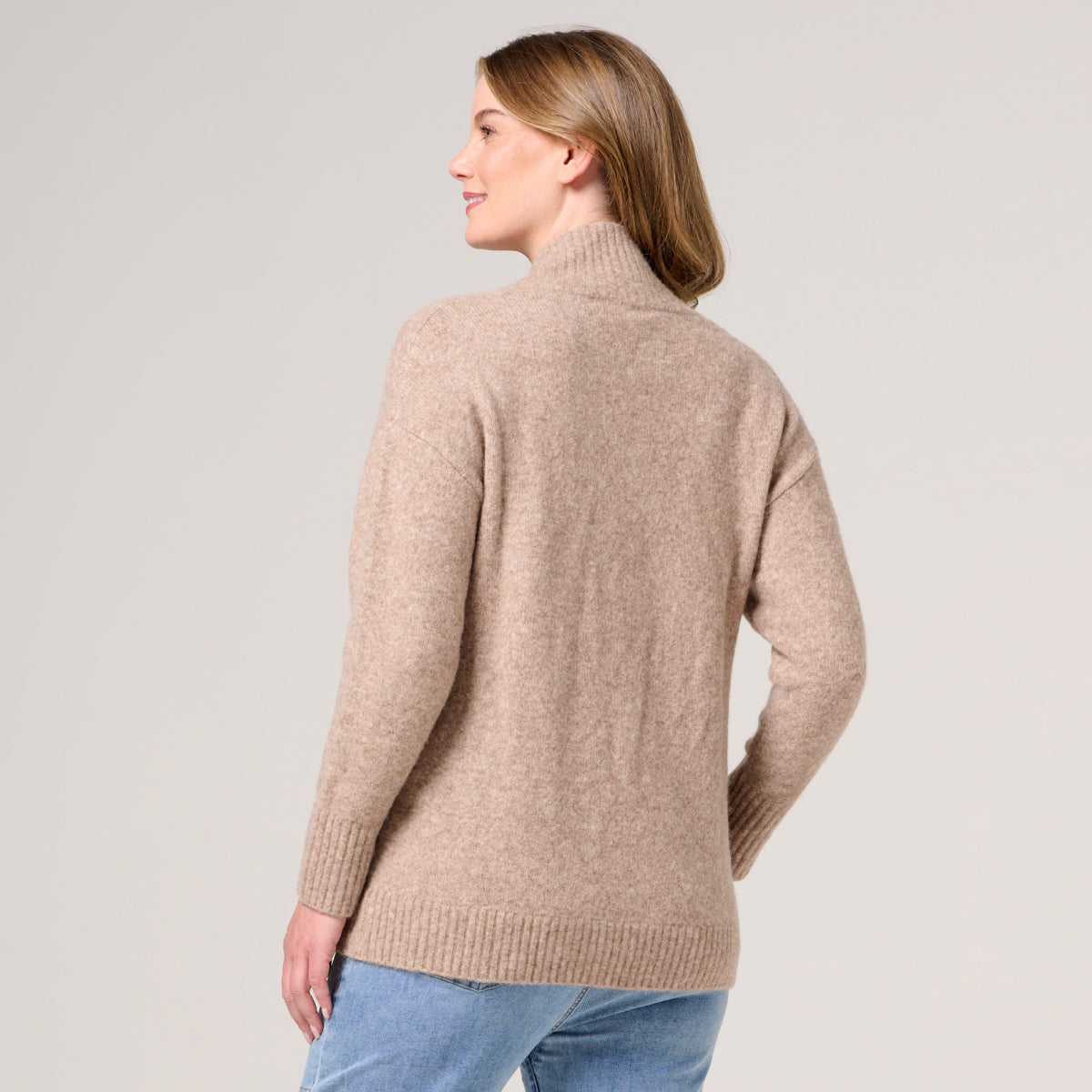 Alpaca Wool Blend V Neck Jumper