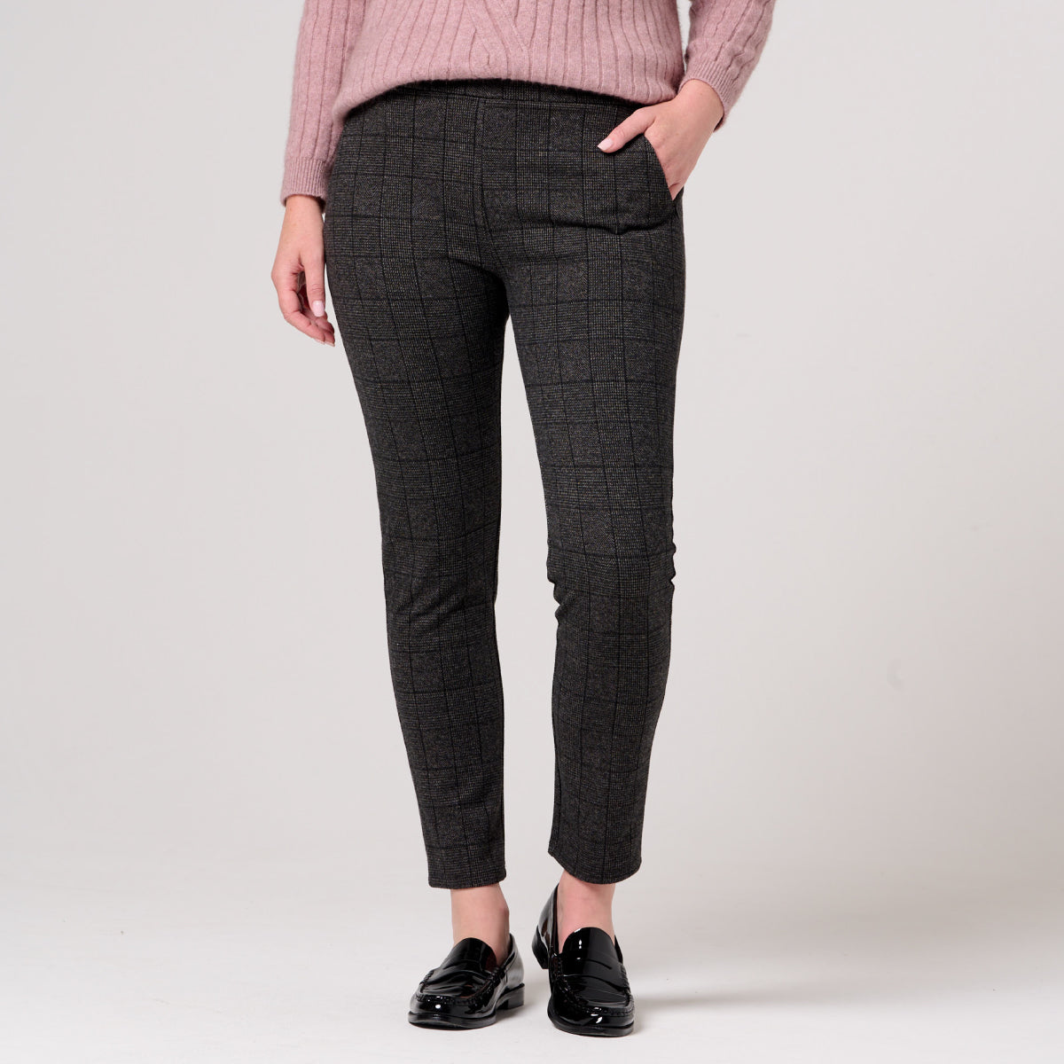 Plaid Regular Length Pants