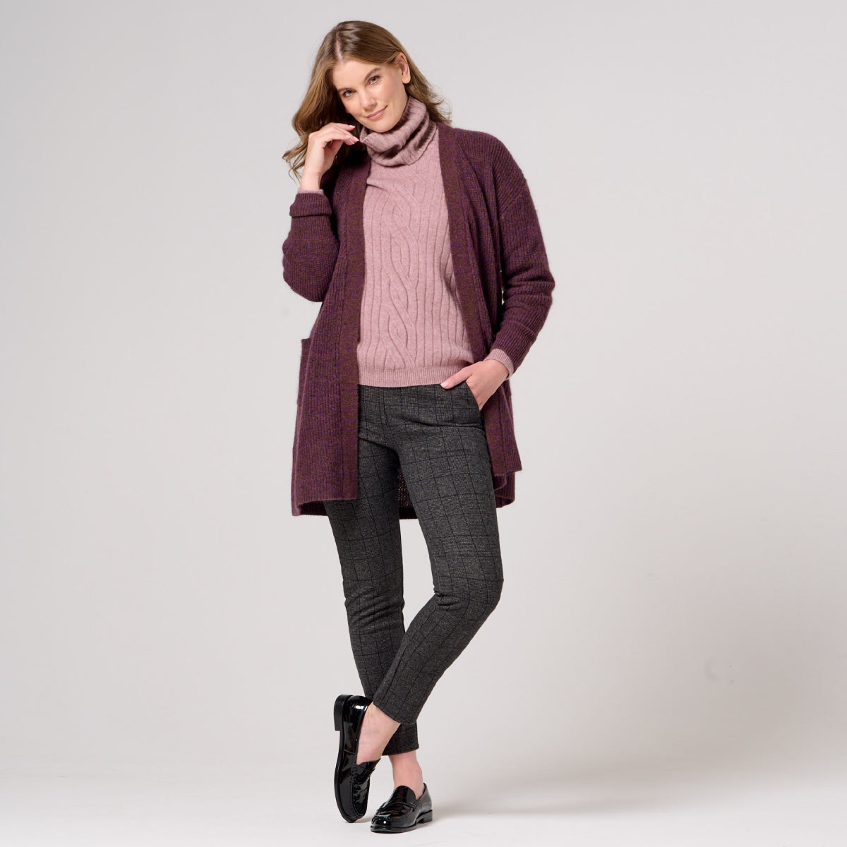 Plaid Regular Length Pants
