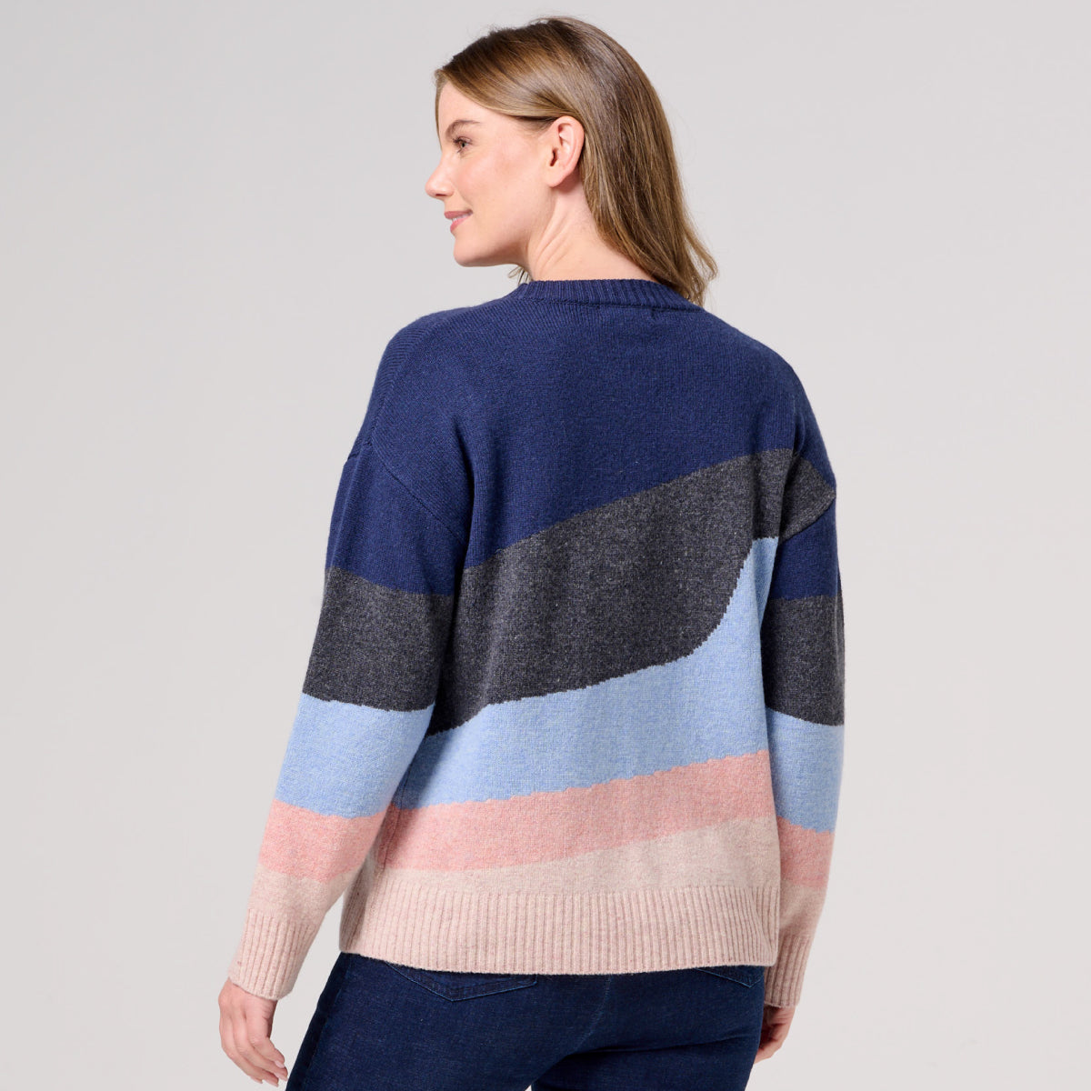 Lambswool Wave Relaxed Jumper
