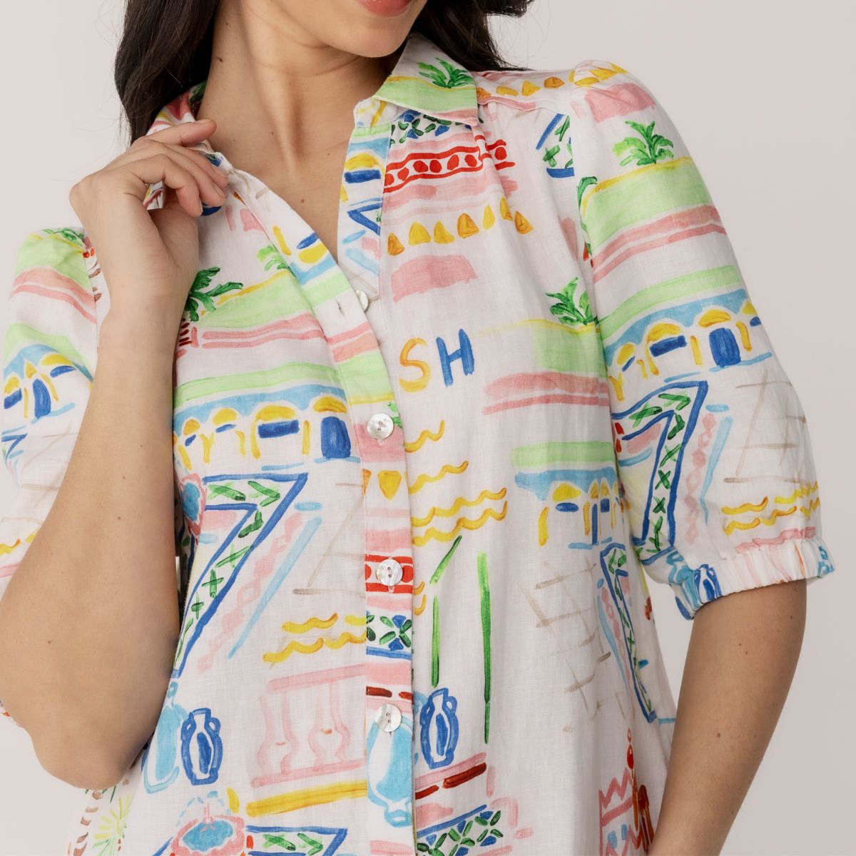 100% Linen Shirtmaker Dress