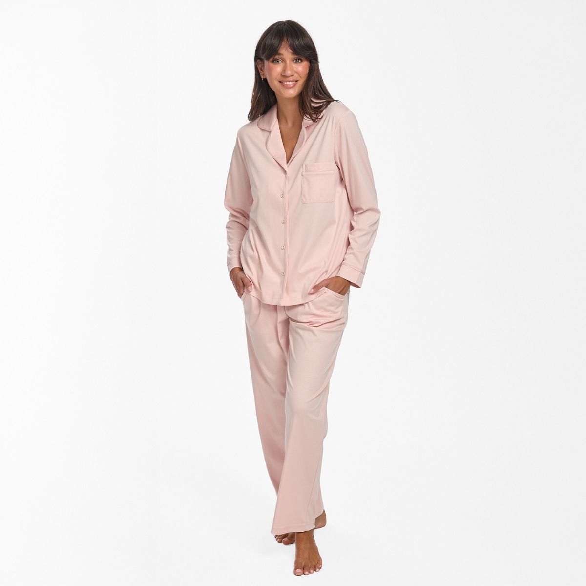 Supima Piped Pajama Top