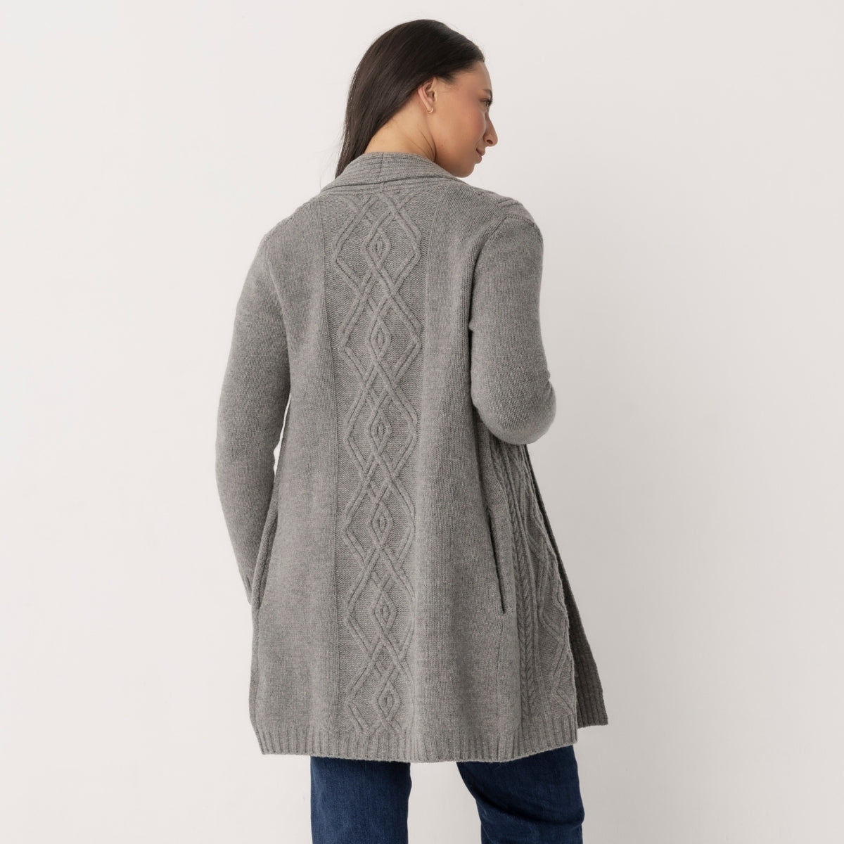 Lambswool Cable Cardigan