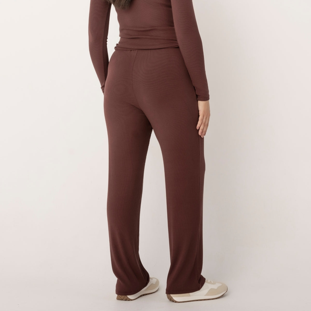 Bamboo Ribbed Wide Leg Pants